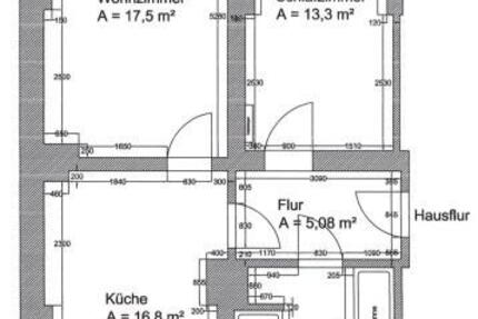Schicke 2-Raum-Wohnung im DG = 3. OG im Zentrum von Bautzen zu vermieten! 2 zimmer
