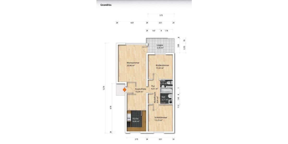 Erdgeschoßwohnung Dorsten Alt-Wulfen - 3.5 Zimmer, 78 m&sup2;, 740&euro; | Angebot:25103889