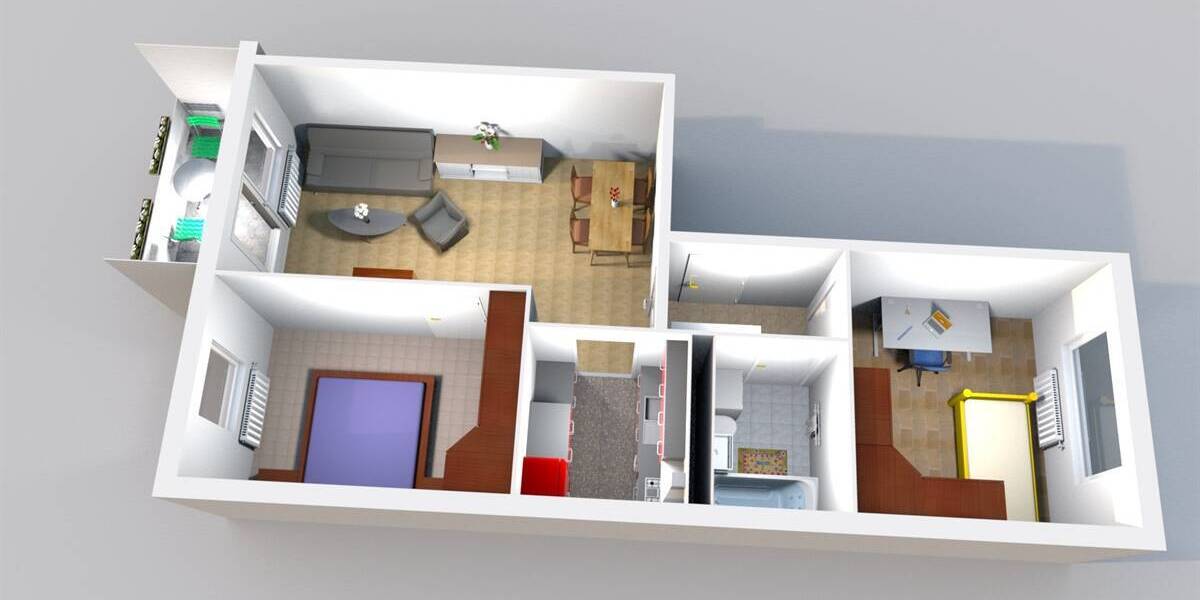 Etagenwohnung Hainichen - 3 Zimmer, 54 m&sup2;, 278&euro; | Angebot:26403032