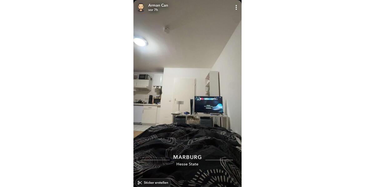 Etagenwohnung Marburg Marbach - 1 Zimmer, 29 m&sup2;, 590&euro; | Angebot:26621151