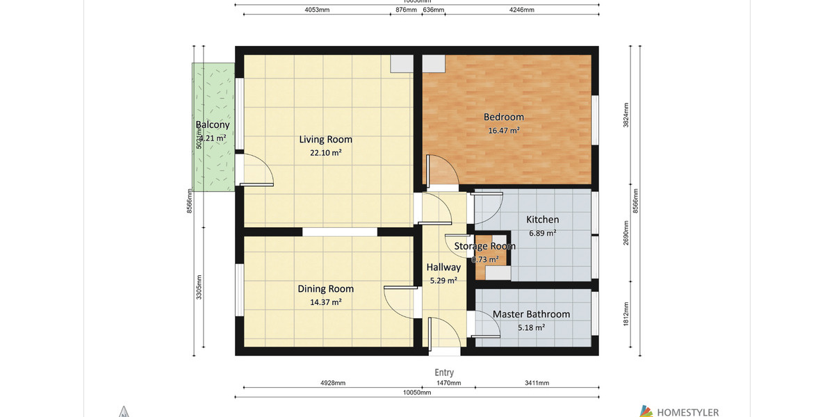 Etagenwohnung Hannover Misburg-Anderten - 2.5 Zimmer, 69 m&sup2;, 900&euro; | Angebot:25271031