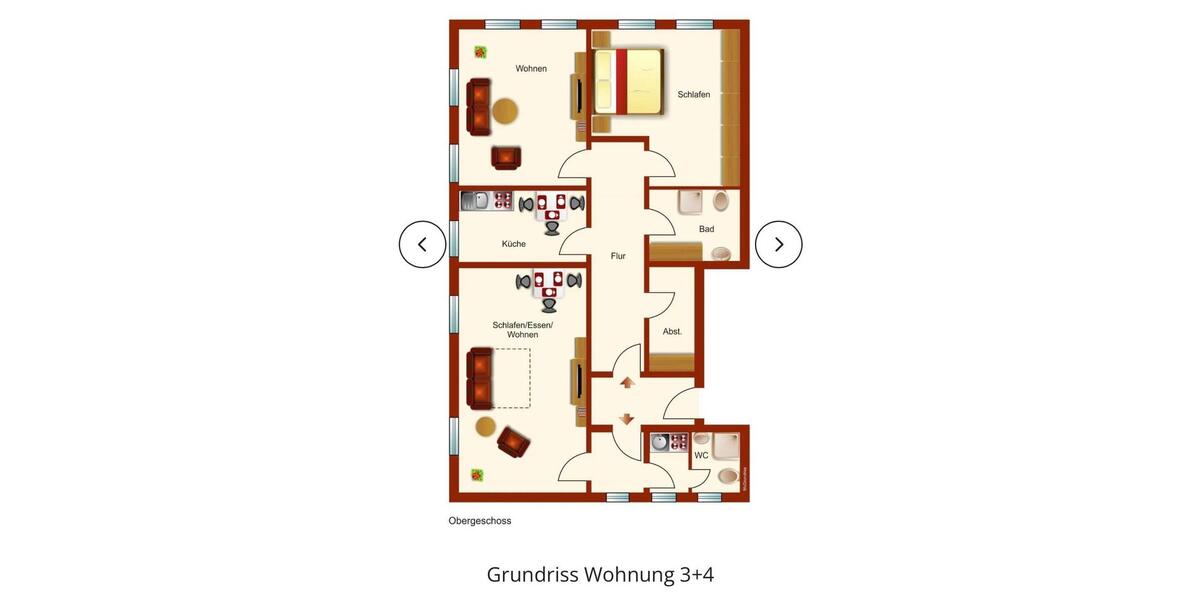 Etagenwohnung Ingolstadt Friedrichshofen-Hollerstauden - 2.5 Zimmer, 79 m&sup2;, 925&euro; | Angebot:26566525