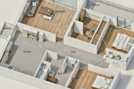 Wohnung Bielefeld - 4 Zimmer, 110 m&sup2;, 1.980&euro; | Angebot:25056433