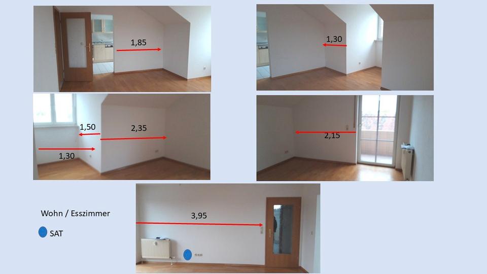 Dachgeschoßwohnung Bad Griesbach im Rottal - 2 Zimmer, 60 m&sup2;, 450&euro; | Angebot:26532746