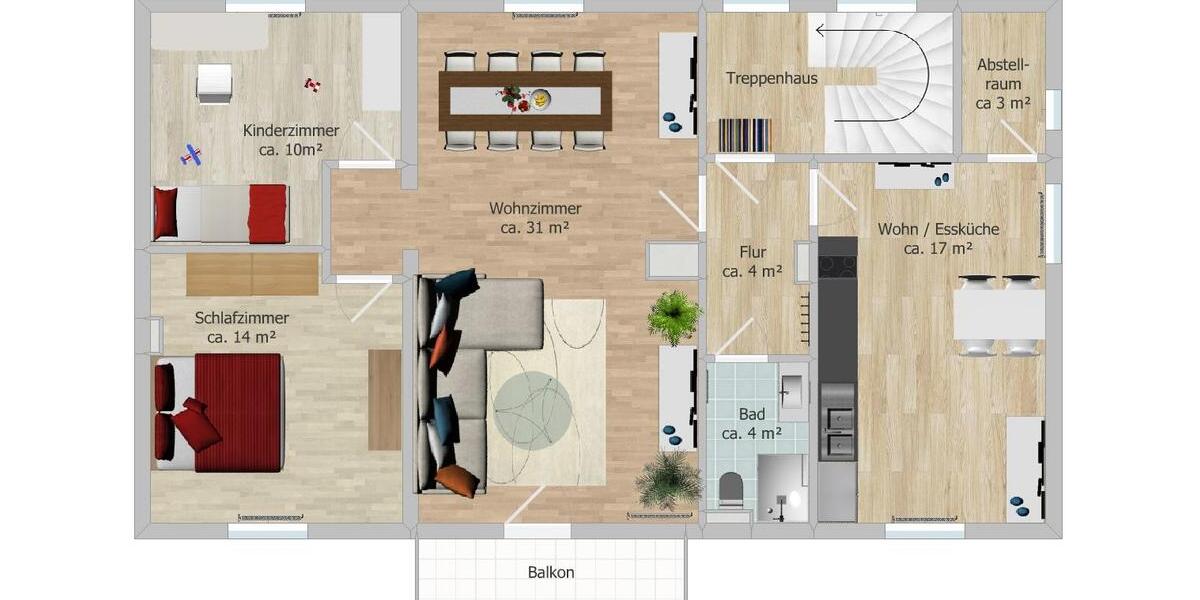 Etagenwohnung Netphen - 5 Zimmer, 102 m&sup2;, 795&euro; | Angebot:26020348