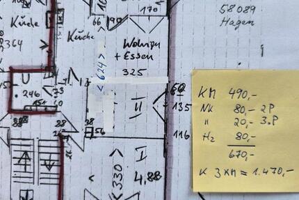Wohnung Hagen Hagen-Nord - 2 Zimmer, 56 m&sup2;, 490&euro; | Angebot:25267802