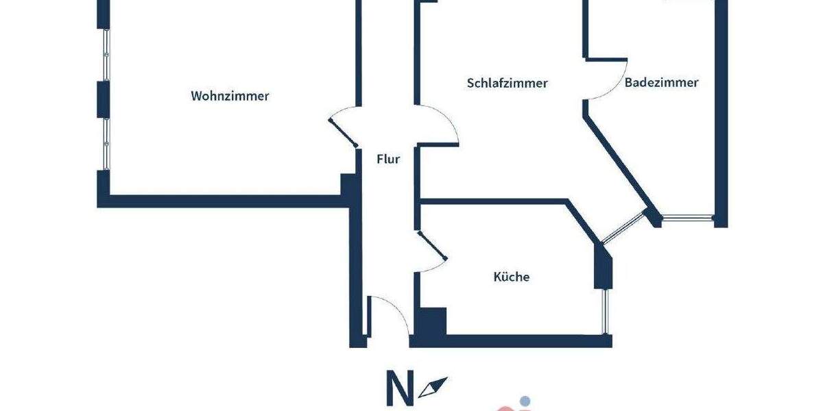 Etagenwohnung Magdeburg / Werder Werder - 2 Zimmer, 66 m&sup2;, 468&euro; | Angebot:25747187