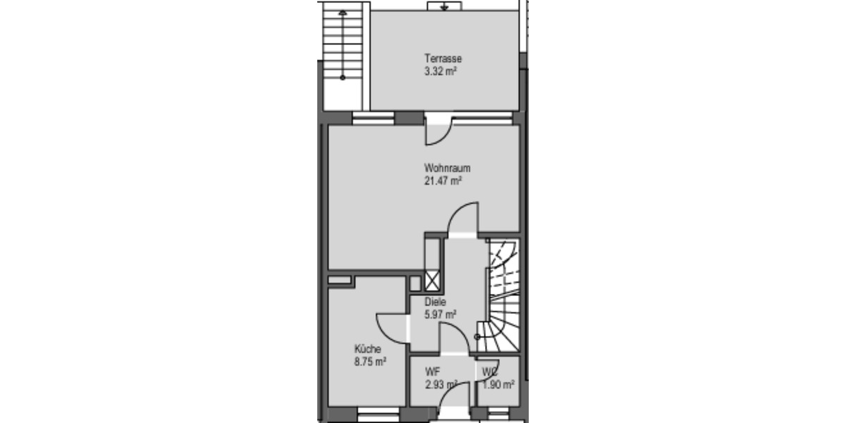 Reihenhaus Meppen - 4 Zimmer, 72 m&sup2;, 500&euro; | Angebot:25436362