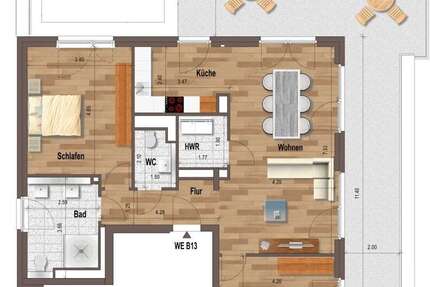 Wohnung Mönchengladbach Westend - 3 Zimmer, 122 m&sup2;, 1.595&euro; | Angebot:26586298