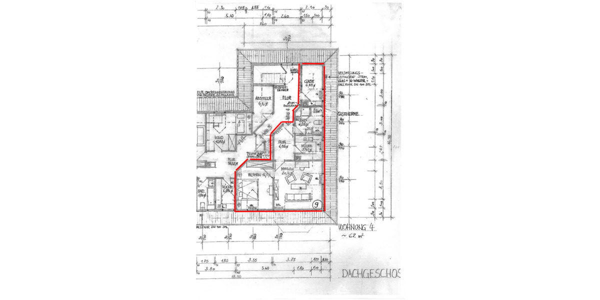 Dachgeschoßwohnung Jöhstadt - 2.5 Zimmer, 62 m&sup2;, 320&euro; | Angebot:24584772