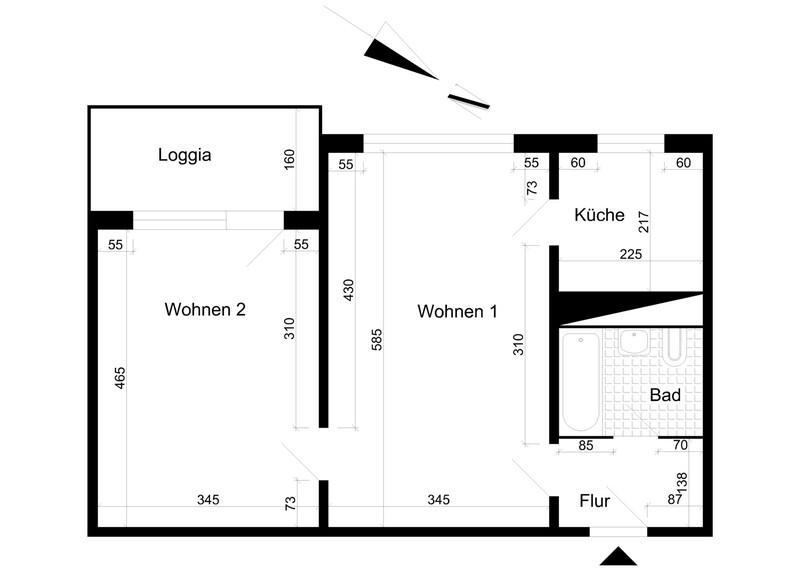 Etagenwohnung Magdeburg Barleber See - 2 Zimmer, 51 m&sup2;, 365&euro; | Angebot:26199620
