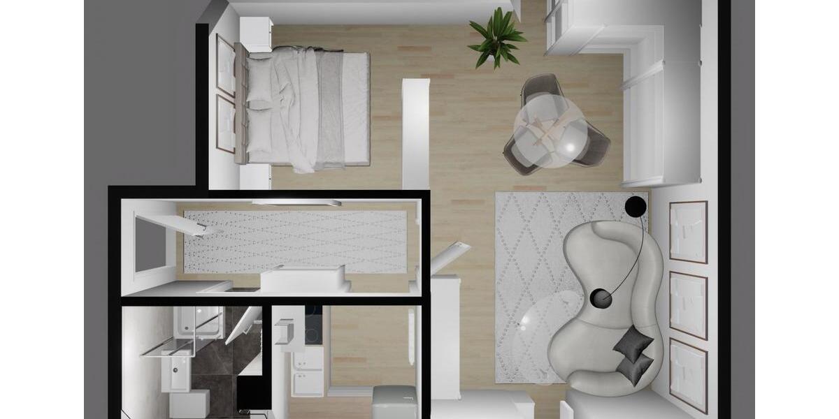 Dachgeschoßwohnung Dessau-Roßlau Dessau - 1 Zimmer, 28 m&sup2;, 225&euro; | Angebot:26461263