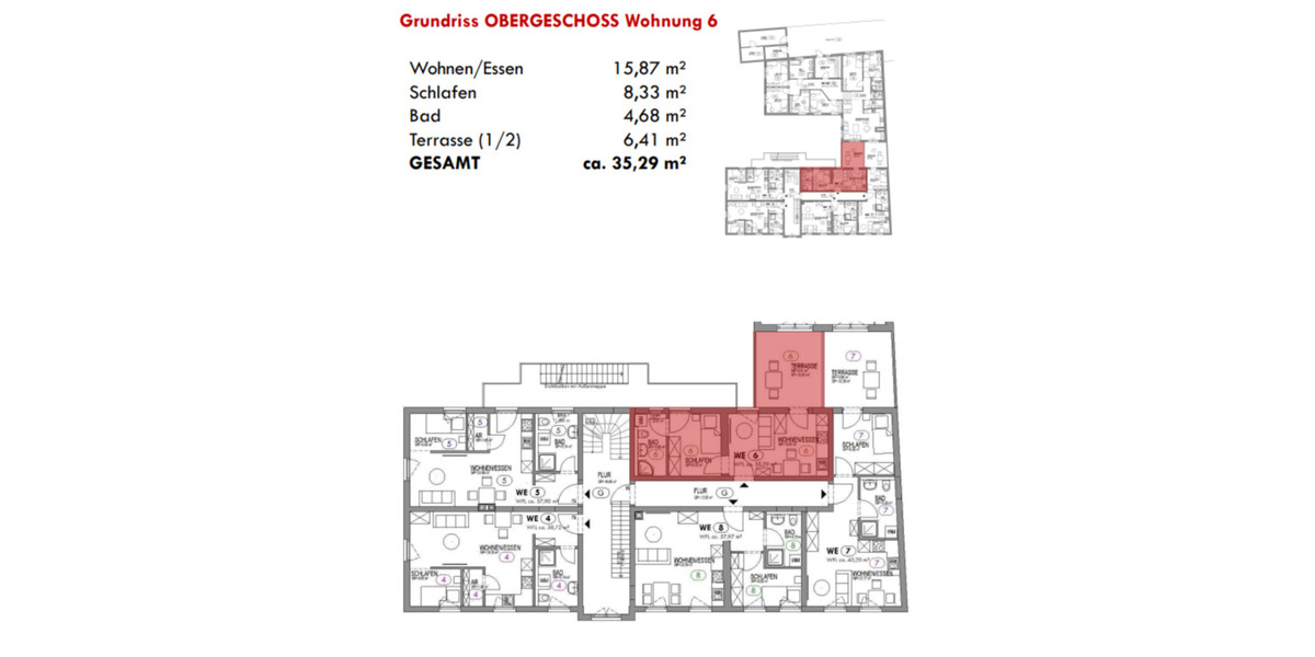 Etagenwohnung Wernberg-Köblitz Köblitz - 2 Zimmer, 40 m&sup2;, 480&euro; | Angebot:24571389