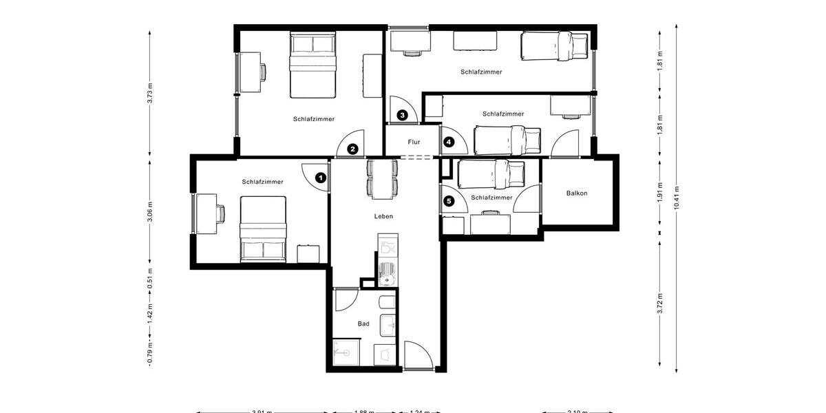 Etagenwohnung Frankfurt am Main Sossenheim - 1 Zimmer, 25 m&sup2;, 500&euro; | Angebot:26676760