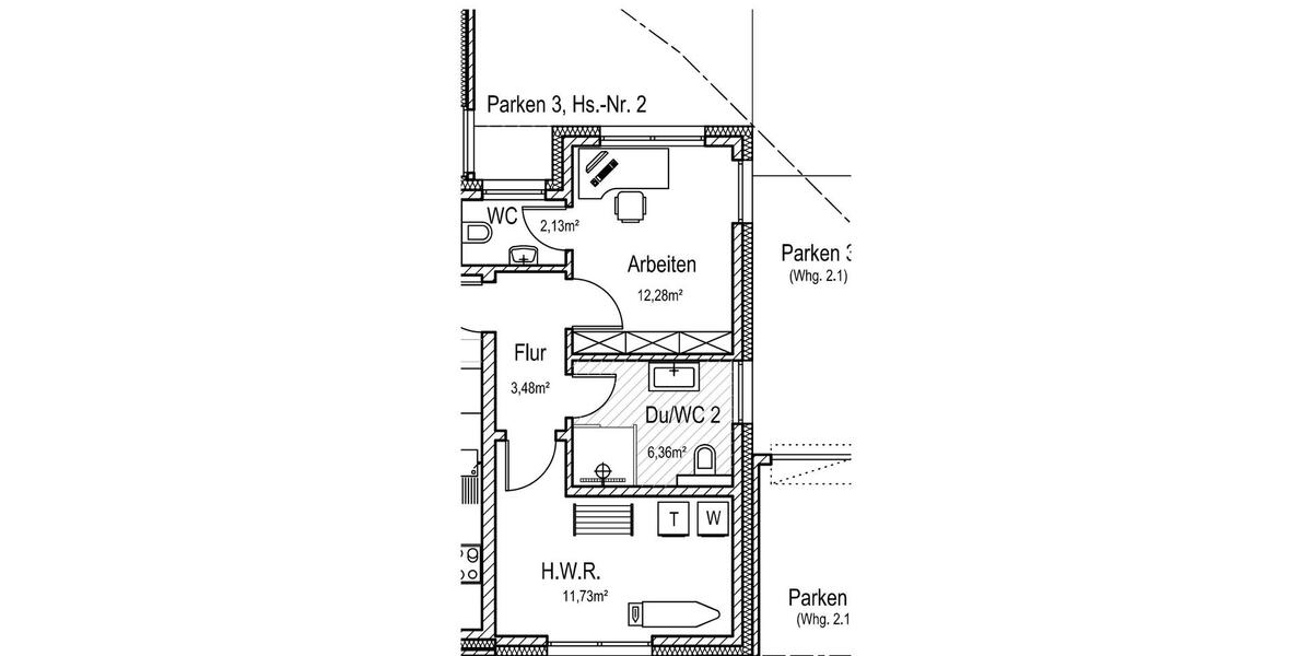 Schöne, helle 2-Zi-EG-Wohnung im KfW55-Neubau 2 zimmer