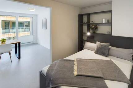 Rabattaktion: Möbliertes Apartment mit Balkon zentral im Stadtzentrum | Marilyn Oldenburg | Suite 1 zimmer