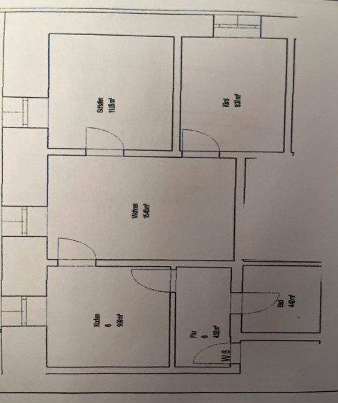 Etagenwohnung Oberschöna - 3 Zimmer, 60 m&sup2;, 400&euro; | Angebot:26488777