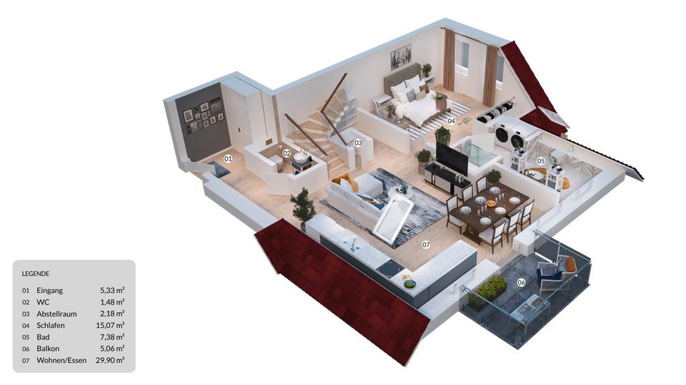 Etagenwohnung Neuenhaus - 3 Zimmer, 76 m&sup2;, 1.000&euro; | Angebot:20969718