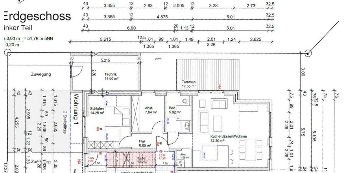 Etagenwohnung Heek - 2 Zimmer, 75 m&sup2;, 900&euro; | Angebot:26739361
