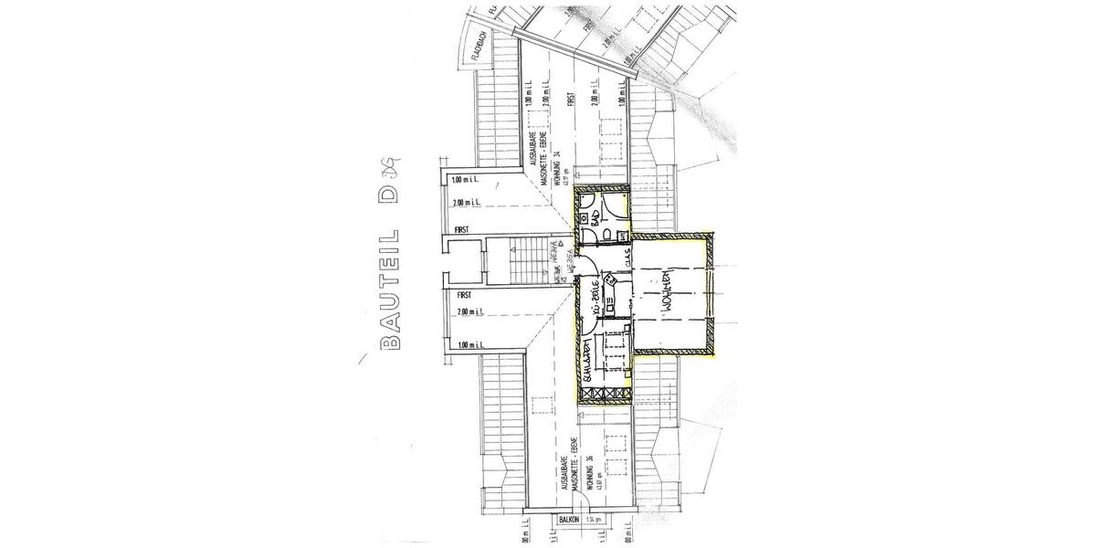 Dachgeschoßwohnung Plauen - 2 Zimmer, 39 m&sup2;, 278&euro; | Angebot:26645159