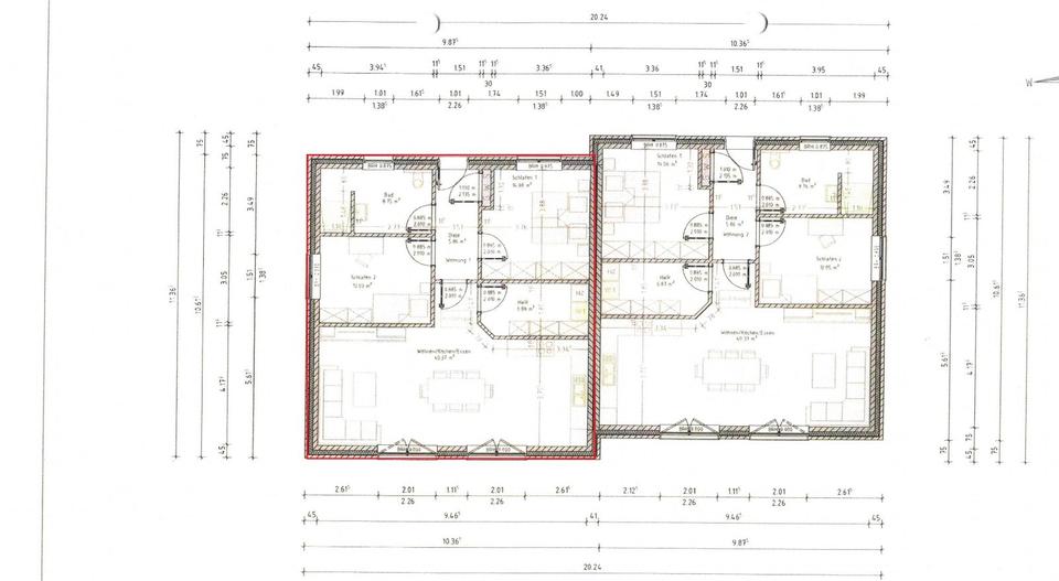 Erdgeschoßwohnung Ostrhauderfehn - 3 Zimmer, 88 m&sup2;, 1.050&euro; | Angebot:24752859