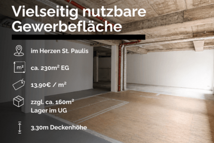 Gewerbeobjekt Hamburg St. Pauli - 3.200&euro; | Angebot:27113175