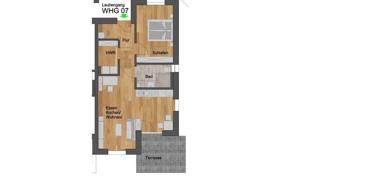 Etagenwohnung Külsheim - 2 Zimmer, 67 m&sup2;, 784&euro; | Angebot:16114758