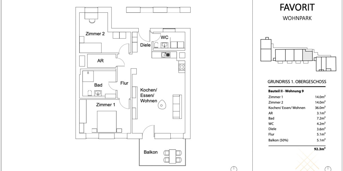 Etagenwohnung Kirn - 3 Zimmer, 92 m&sup2;, 1.160&euro; | Angebot:25739665