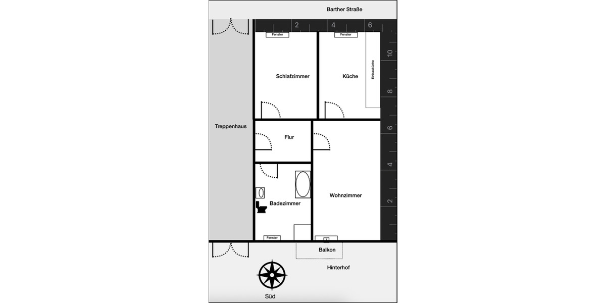 Hochparterre Stralsund Langendorfer Berg - 2 Zimmer, 71 m&sup2;, 655&euro; | Angebot:24890313