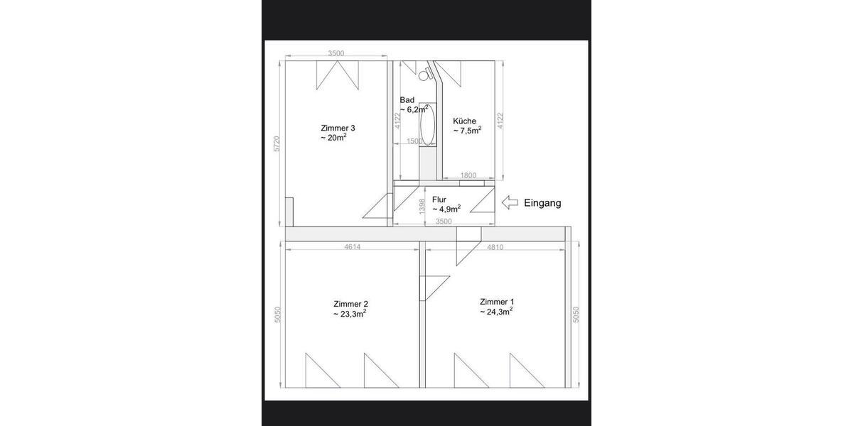 Etagenwohnung Fürstenwalde (Spree) - 3 Zimmer, 87 m&sup2;, 1.104&euro; | Angebot:26592341