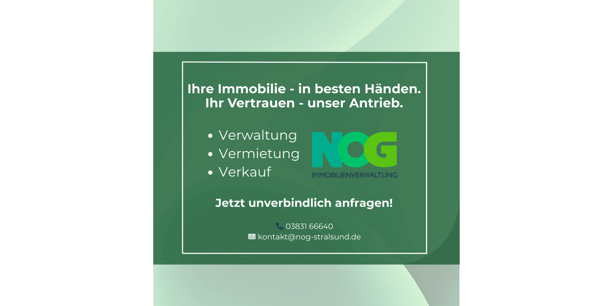 Etagenwohnung Stralsund Knieper - 2 Zimmer, 42 m&sup2;, 370&euro; | Angebot:26798333