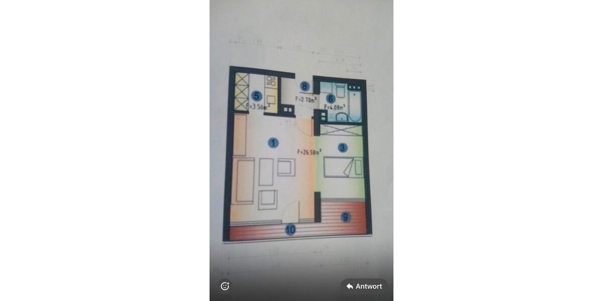 Wohnen auf Zeit Sankt Augustin - 1.5 Zimmer, 39 m&sup2;, 925&euro; | Angebot:26604085