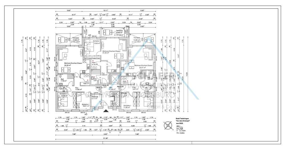 Etagenwohnung Twistringen - 2 Zimmer, 66 m&sup2;, 730&euro; | Angebot:25776990