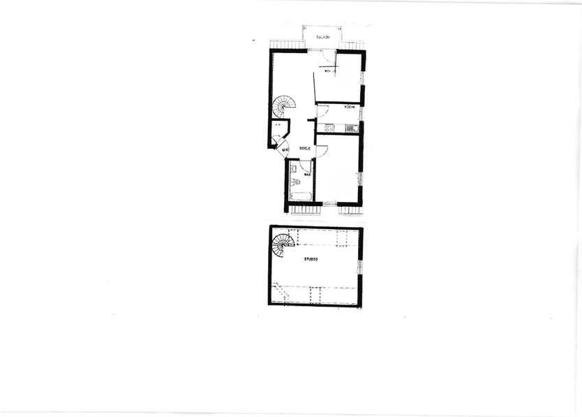 Helle 3,5-Zimmer-Galeriewohnung in Mockritz mit Balkon ( EBK + weitere Möbel können erworben werden) 2.5 zimmer