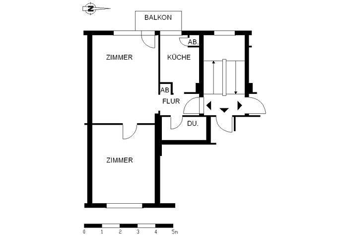 Renovierte 2-Zimmer-Wohnung mit Balkon zimmer