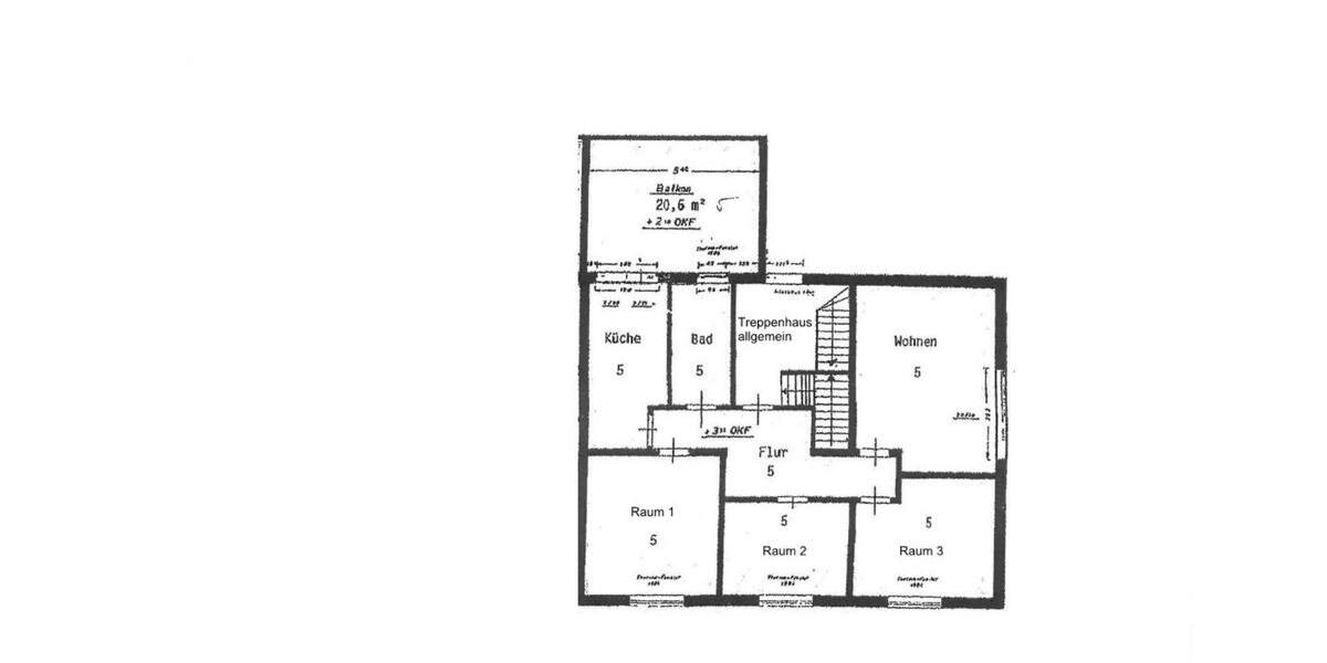 Etagenwohnung Bruchhausen-Vilsen Vilsen - 4 Zimmer, 90 m&sup2;, 650&euro; | Angebot:24766380