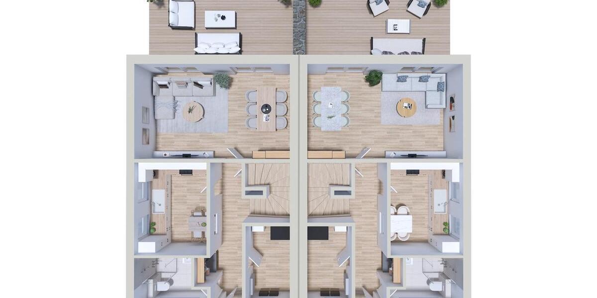 Doppelhaushälfte Staßfurt - 4 Zimmer, 120 m&sup2;, 1.380&euro; | Angebot:25063889