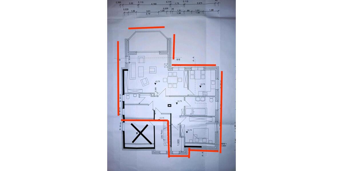 Etagenwohnung Rheine Gellendorf - 2.5 Zimmer, 114 m&sup2;, 900&euro; | Angebot:25056216