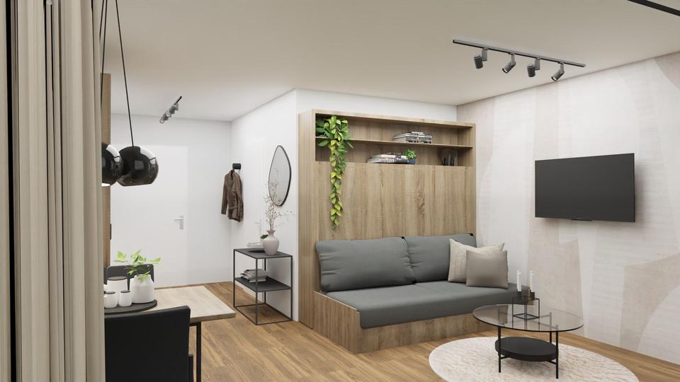 Erdgeschoßwohnung Ulm - 1 Zimmer, 36 m&sup2;, 1.010&euro; | Angebot:25645778