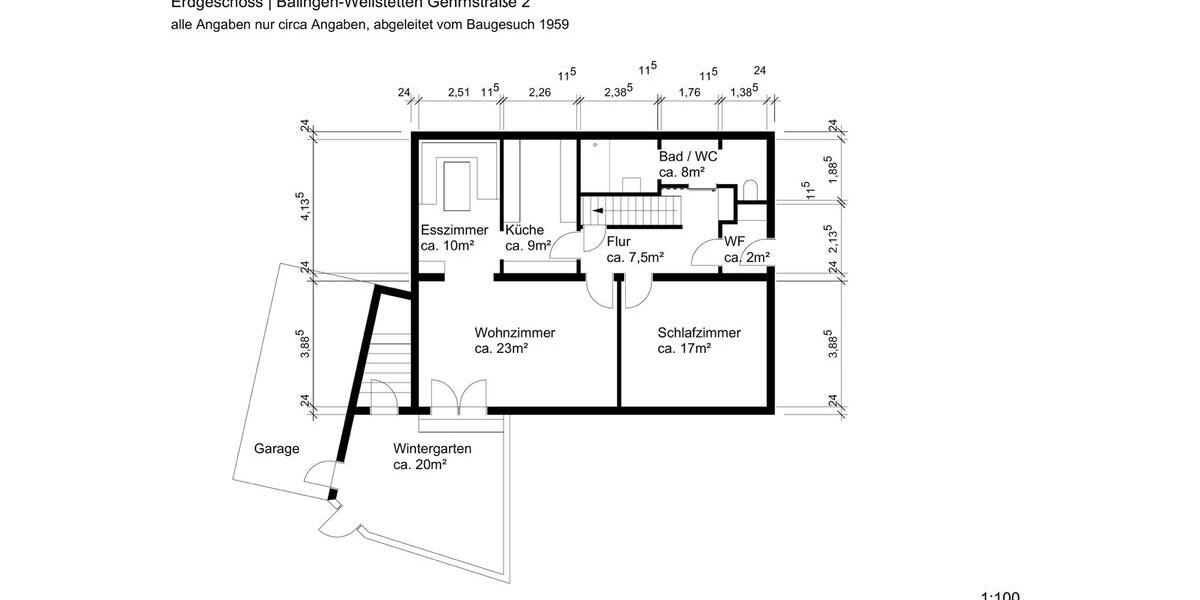 Einfamilienhaus Balingen - 7 Zimmer, 187 m&sup2;, 1.400&euro; | Angebot:25171391