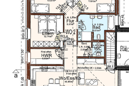 Neubau-Wohntraum im Grünen! OG-Wohnung m. Einbauküche, Carport u. Dachterrasse! 4 zimmer