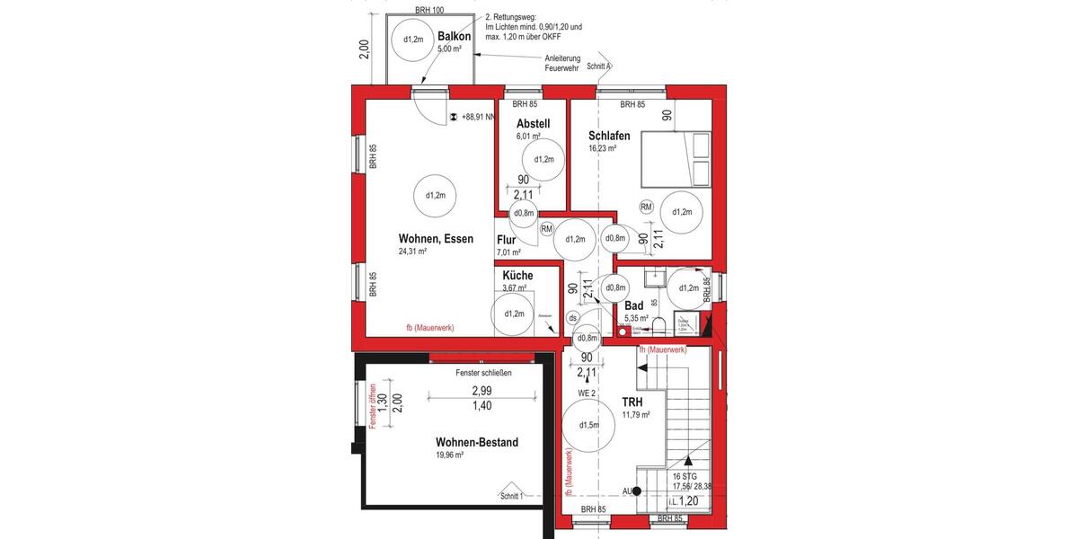 Etagenwohnung Verl - 2 Zimmer, 65 m&sup2;, 780&euro; | Angebot:24851492