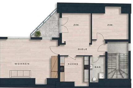 Wohnung Trier Nord - 2 Zimmer, 94 m&sup2;, 890&euro; | Angebot:26105478