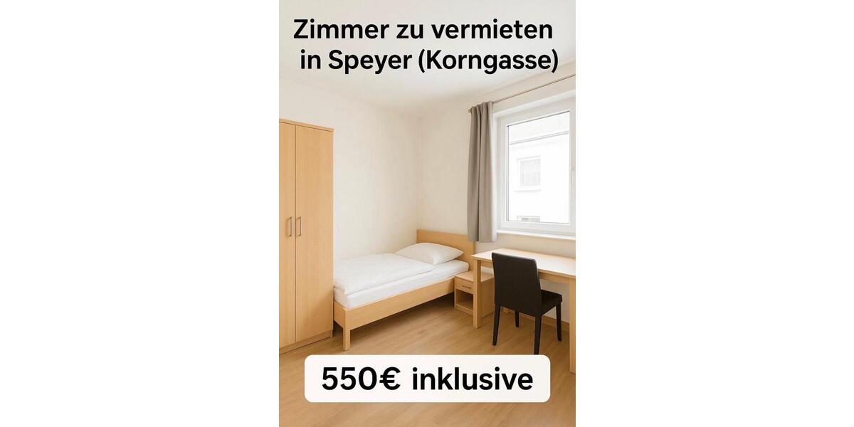 SPEYER Zentrum. Möbliertes Zimmer in WG – 550€ inkl. Nebenkosten 6 zimmer