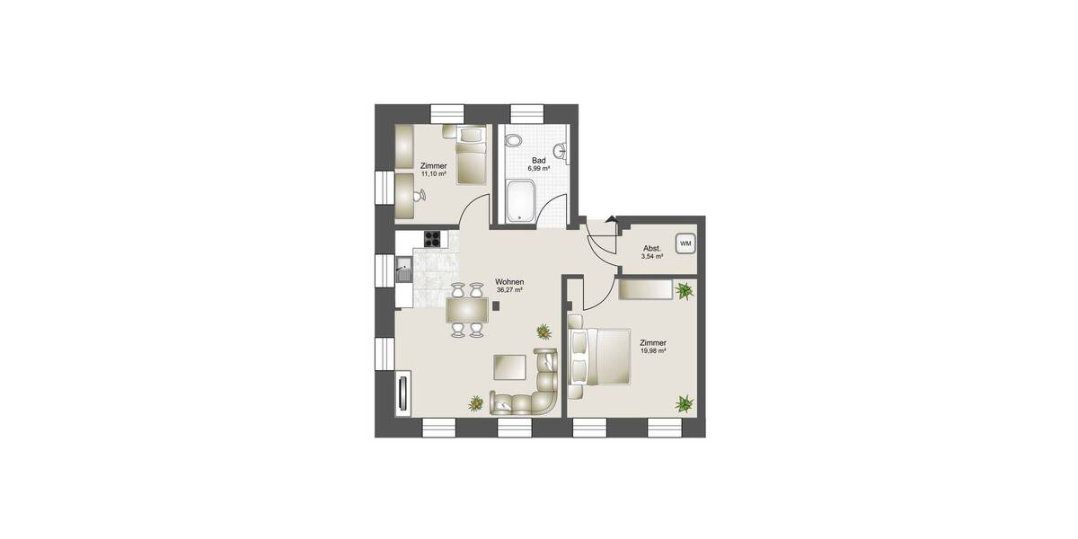 Etagenwohnung Forchtenberg / Sindringen Sindringen - 3 Zimmer, 77 m&sup2;, 780&euro; | Angebot:26545148
