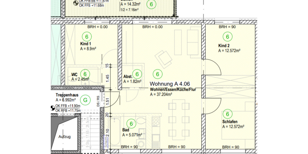 Etagenwohnung Gotha - 4 Zimmer, 88 m&sup2;, 1.073&euro; | Angebot:25099172