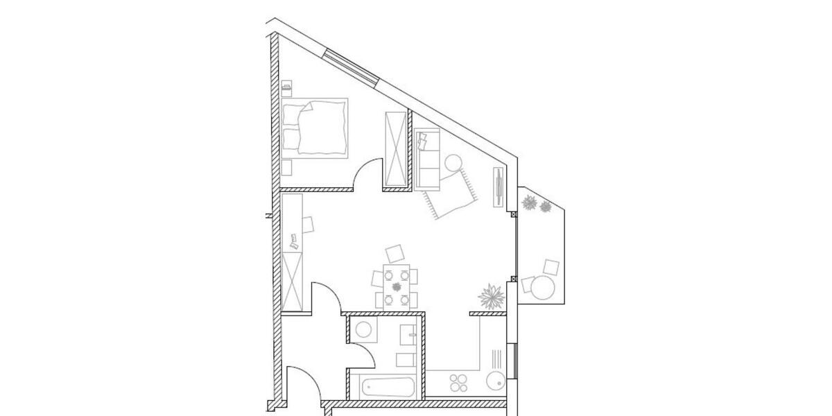 Dachgeschoßwohnung Ursensollen - 2 Zimmer, 59 m&sup2;, 649&euro; | Angebot:24854219