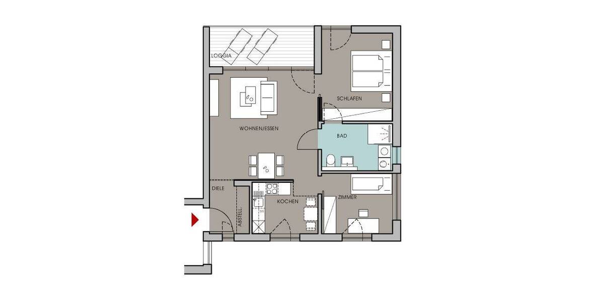 Etagenwohnung Bielefeld / Schildesche Schildesche - 3 Zimmer, 78 m&sup2;, 875&euro; | Angebot:26107102