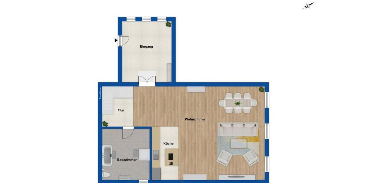 Zu vermieten: Einzigartige, große, offene, Loft-Whg. Terrasse, City Vilshofen, Kaltm.990€, 135 qm 2 zimmer