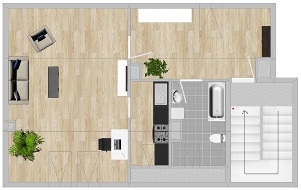Etagenwohnung Riesa Neuweida - 1 Zimmer, 41 m&sup2;, 348&euro; | Angebot:26637277
